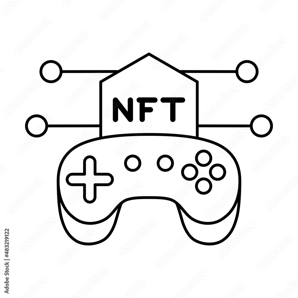 Isolated NFT icon Digital transaction concept Vecto Isolated NFT icon Digital transaction concept Vecto