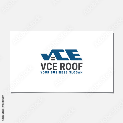 VCE ROOF LOGO DESIGN VECTOR