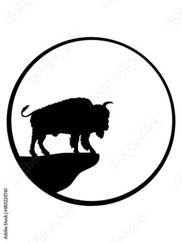 Bison Klippe Mond 