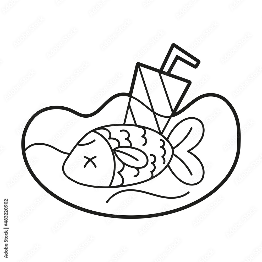 Isolated organic trash draw animated clean energy vector illustration Isolated organic trash draw animated clean energy vector illustration