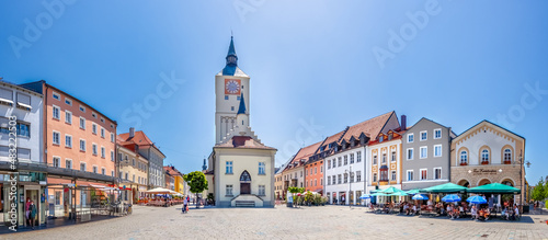 Kirche, Luitpoltplatz, Deggendorf, Bayern, Deutschland 