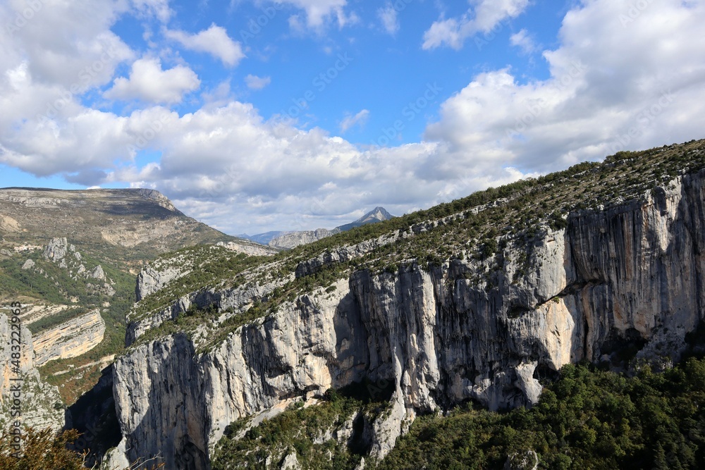 Naklejka premium cliff in the mountains
