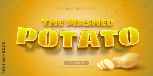 Potato Editable Text Effect Style