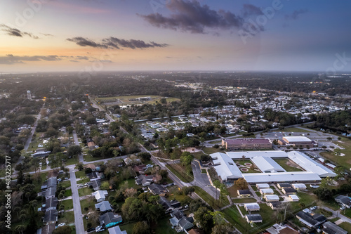 Aerial drone photo of Holly Hill, Florida