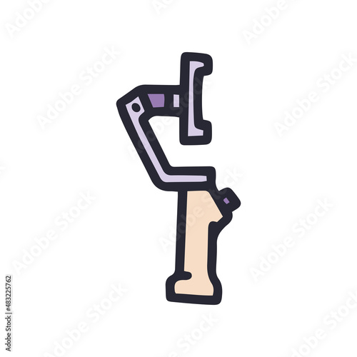 phone stabilizer color vector doodle simple icon