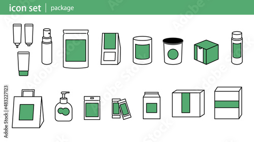 パッケージアイコン,package,icon,袋,缶,ビン,瓶,紙袋,容器,通販,梱包,テイクアウト,商品開発,お茶,サプリメント,化粧品,チューブ,お菓子,プレゼント,ギフト,色変更可能,青汁,OEM,企業,商品,ボトル,シャンプー,ハンドソープ,イラスト,ベクター,線画
