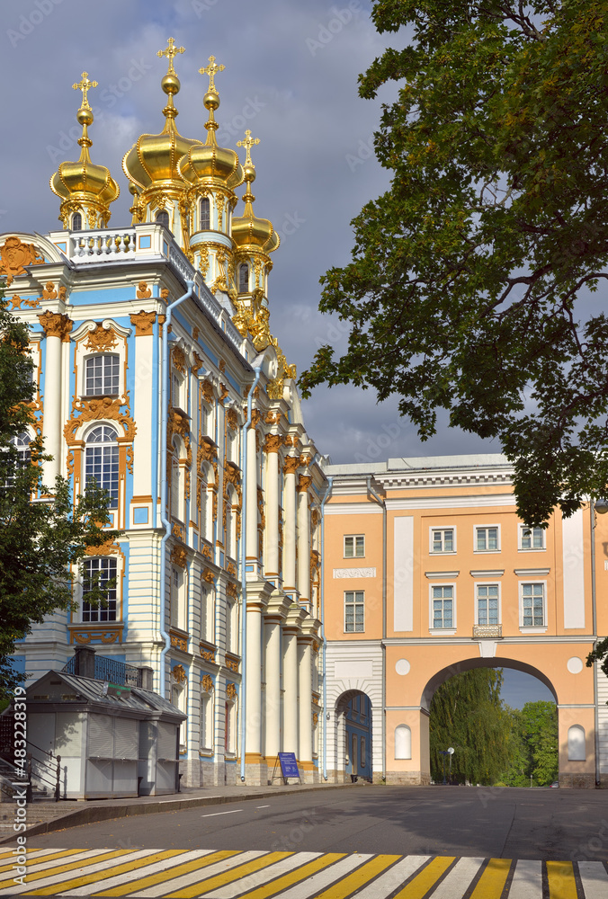 Palace Church from Sadovaya street in Pushkin