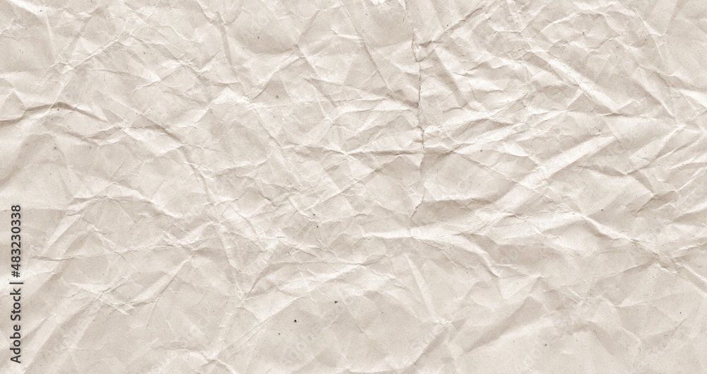 Fototapeta premium Kraft paoer creased Texture for Background 