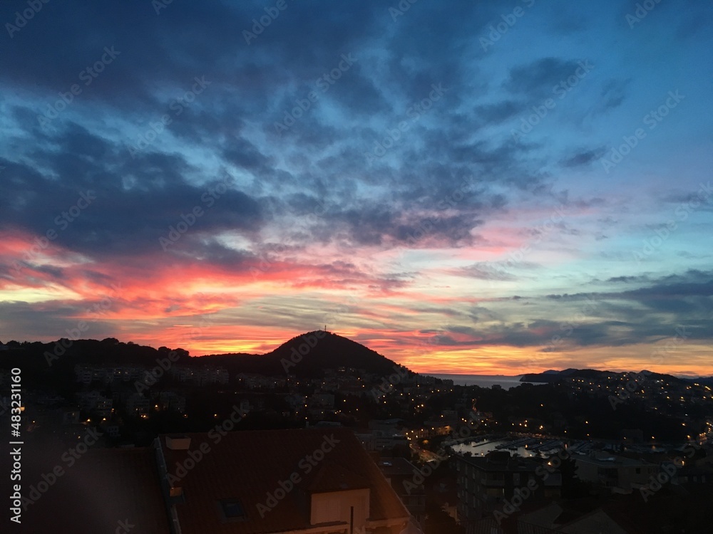 Fototapeta premium Sunset at Dubrovnik