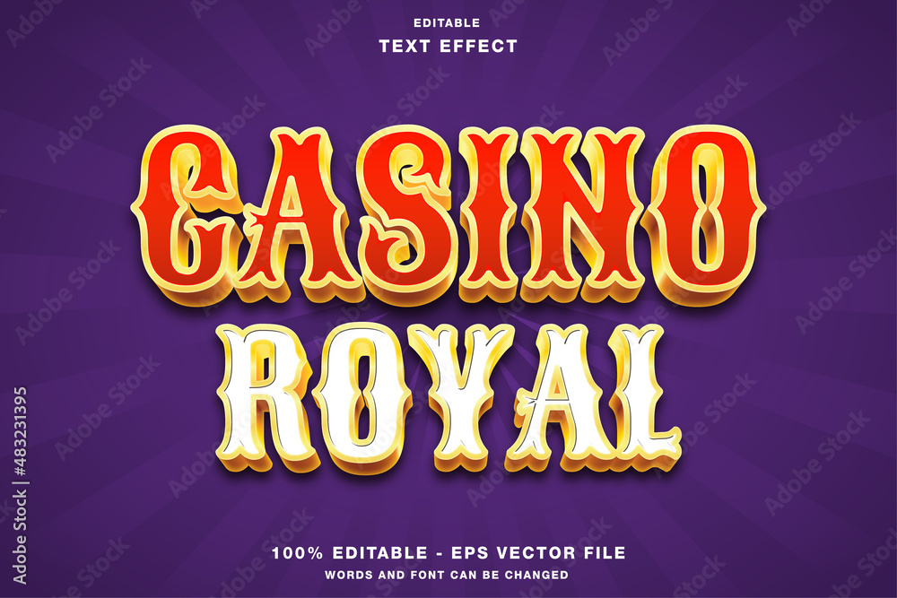 Casino Royal 3D Editable Text Effect