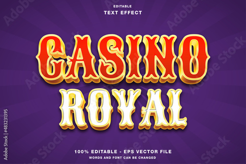 Casino Royal 3D Editable Text Effect