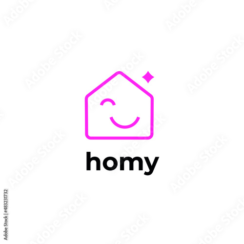 home happy logo vector brand house 