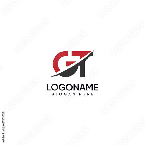 Minimalist Logo Initials GT Template Free Download Minimalist Logo Initials GT Template - GFXLoad