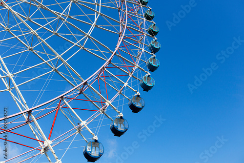 Ferris wheel in Osaka on a beautiful day