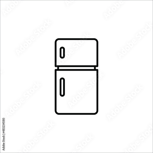 fridge freezer refrigerator condenser iconon white background