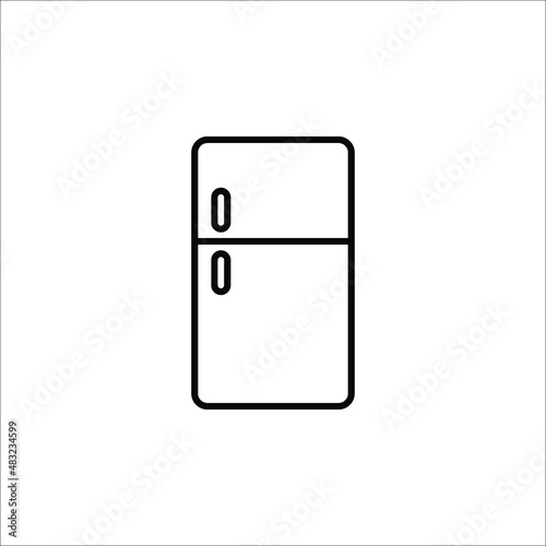 fridge freezer refrigerator condenser iconon white background