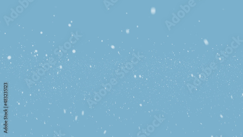 rain drops on the window. falling snow background snowflakes in blur over blue background. background with snowflakes. Sparse glowing snow. Abstract daylight chaotic scatter with sparse glowing snow.