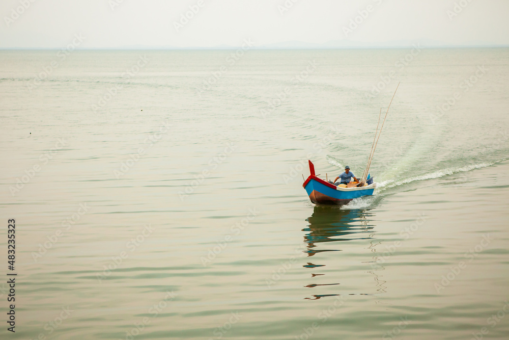Naklejka premium Fishermen in Penang