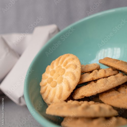 Galletas de maíz cacahuazintle en tazón photo