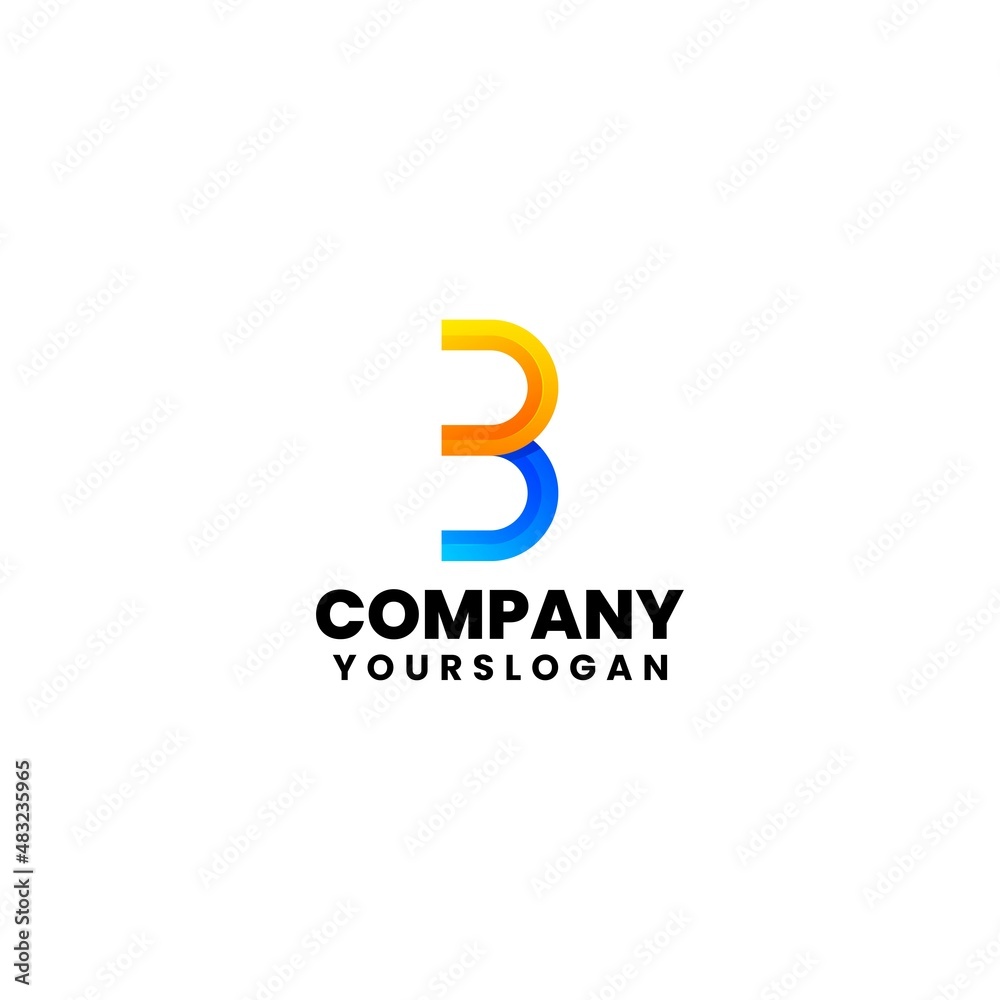 colorful modern number 3 logo design colorful modern number 3 logo design