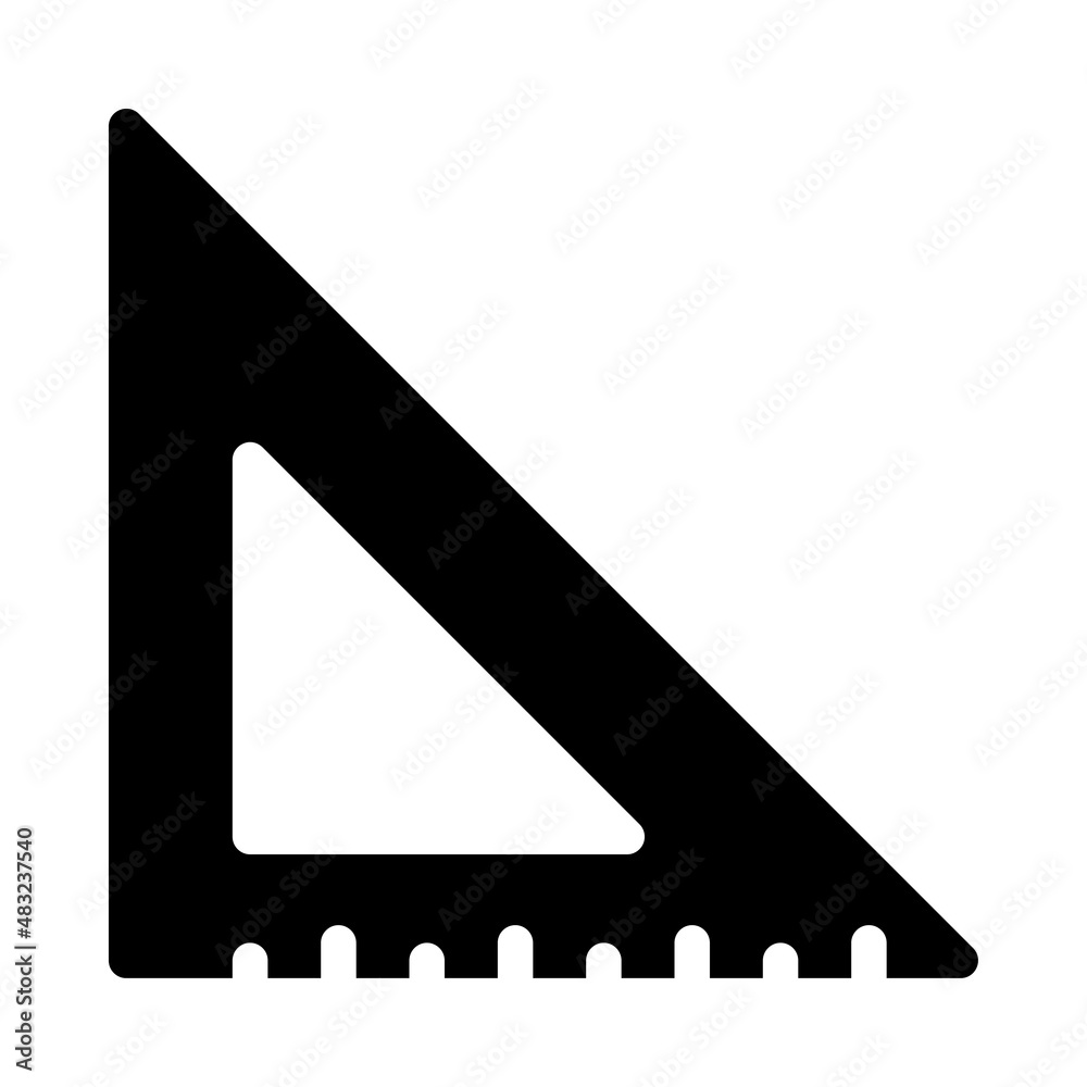 Triangle ruler Icon, ruler icon Triangle ruler Icon, ruler icon