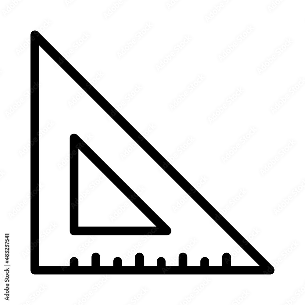 Triangle ruler Icon, ruler icon Triangle ruler Icon, ruler icon