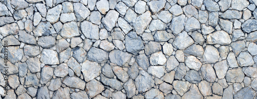 Panorama of stone wall