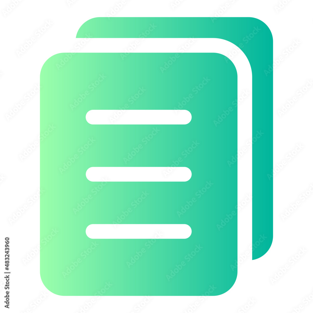 document gradient icon document gradient icon