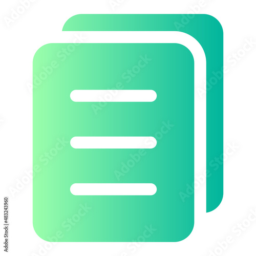 document gradient icon