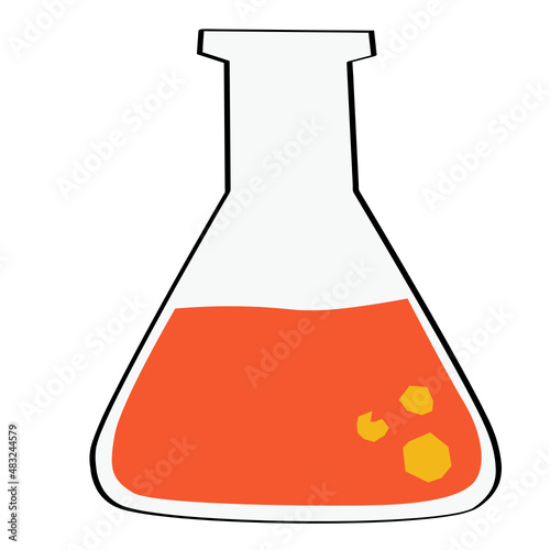 Florence flask sticker illustration