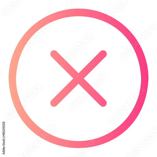 close gradient icon