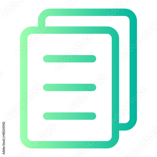 document gradient icon