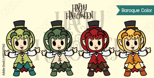 cartoon, illustration, boy, people, vector, character, children, child, fun, set, christmas, funny, kids, halloween, kid, hat, art, drawing, play, group, elf, family, costume