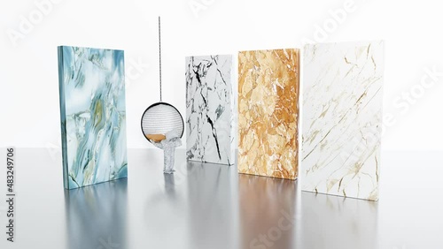 Granite, Marble and Quartz slab kitchen countertops photo