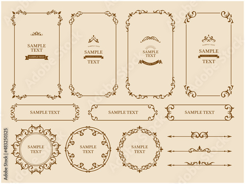 アンティーク　クラシック　フレーム枠
