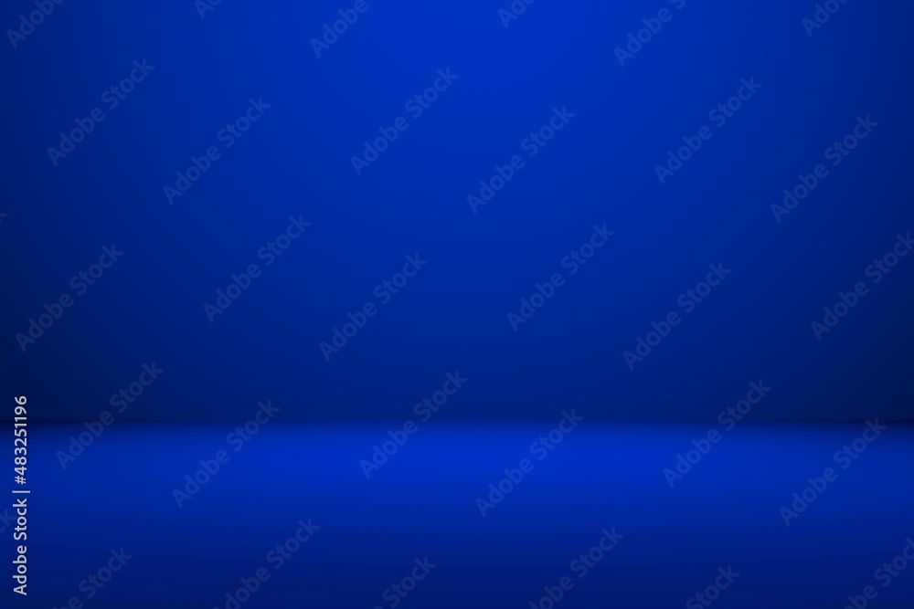 Obraz premium Dark blue room background