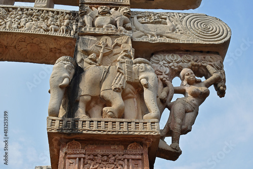 Картината върху платно Stupa No 1, East Gateway