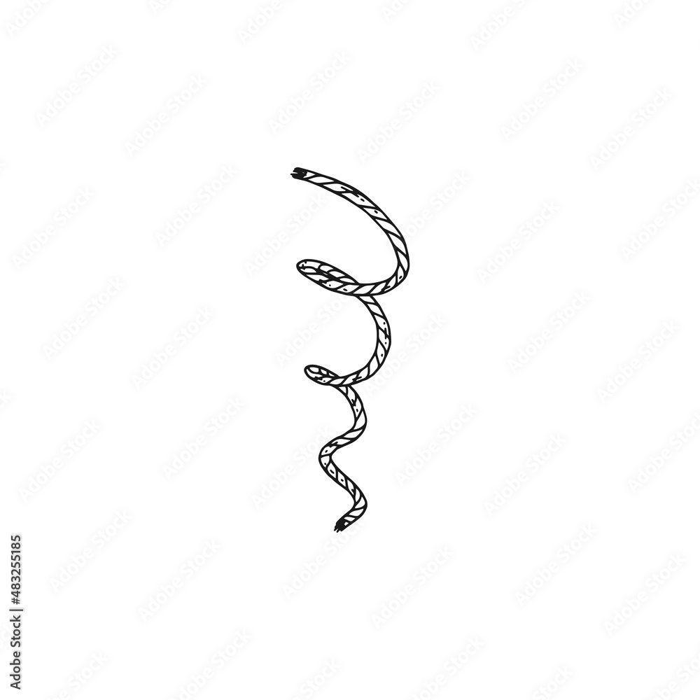 rope vector black white doodle sketch isolated illustration. rope vector black white doodle sketch isolated illustration.