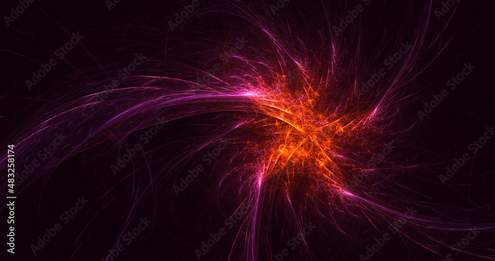 3D rendering abstract technology fractal background 3D rendering abstract technology fractal background