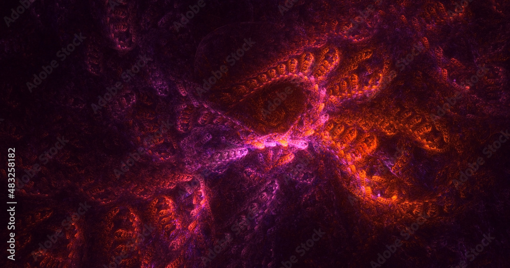 3D rendering abstract technology fractal background 3D rendering abstract technology fractal background