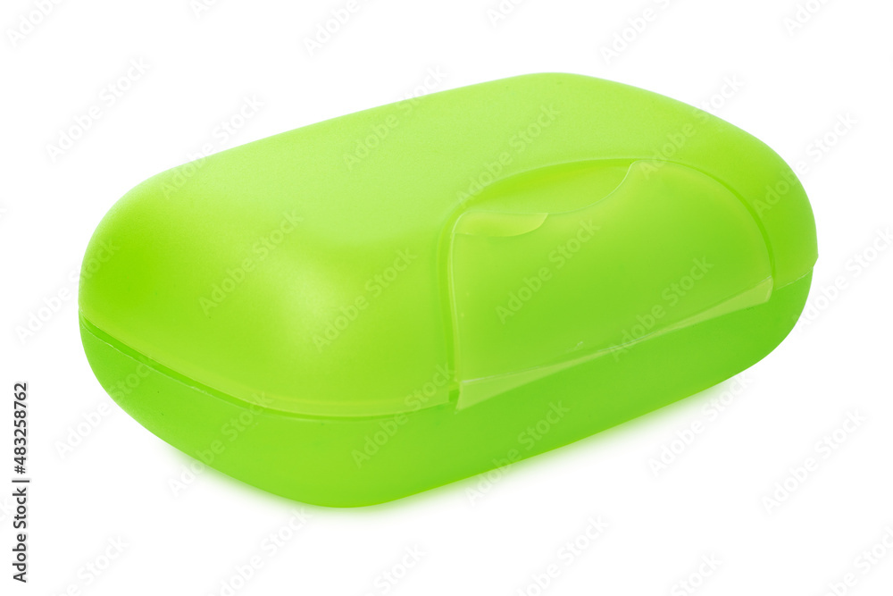 Plastic soap box isolated on white background Plastic soap box isolated on white background