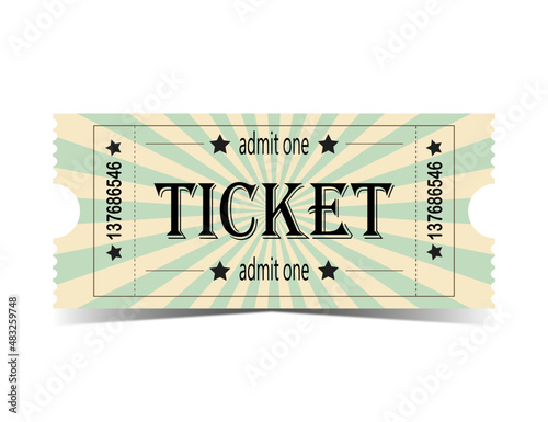 retro ticket templates