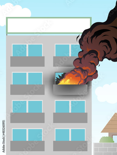 マンション　ビル　火災　火事