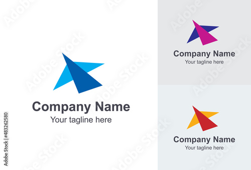 Flying Logo Design flying company logo design