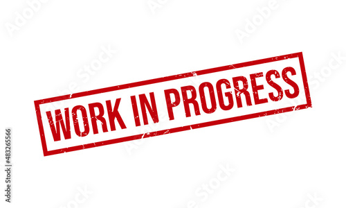 Fényképezés Work in Progress Rubber Stamp