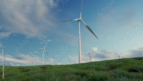 Wind Power And Blue Sky 03
