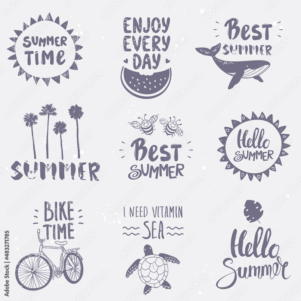 Fototapeta premium set summer