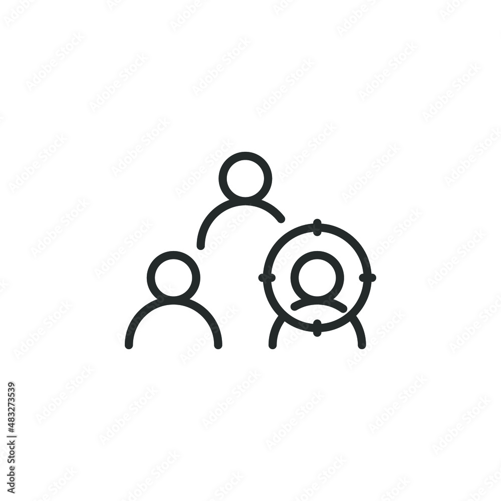 simple vector icon Head hunting editable. isolated on white background. simple vector icon Head hunting editable. isolated on white background.