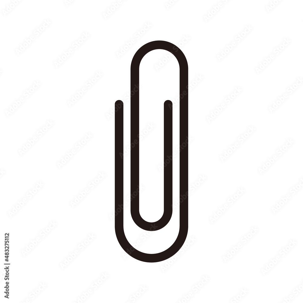 Clip icon. Attachments and clasps. Vectors. Clip icon. Attachments and clasps. Vectors.