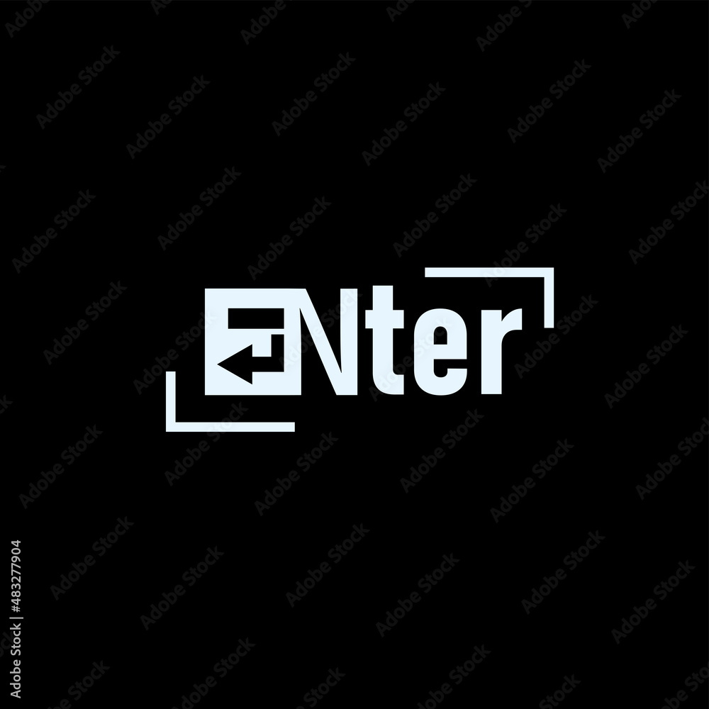 Template ENTER icon logo vector Template ENTER icon logo vector